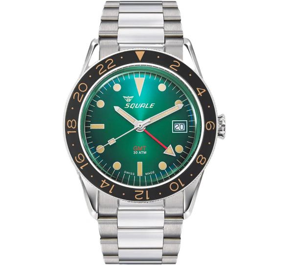 Montre Squale Sub-39 GMT Vintage Green Steel