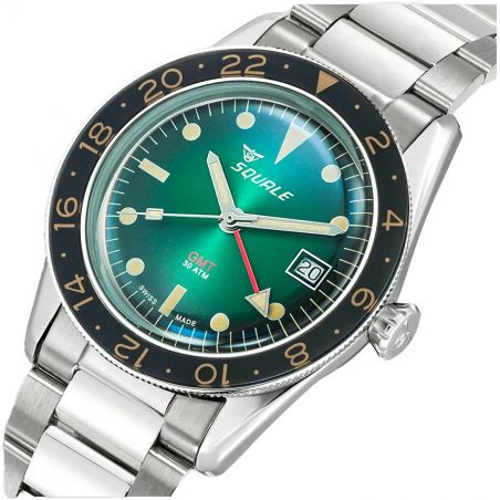 Montre Squale Sub-39 GMT Vintage Green Steel