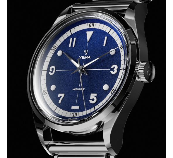 Montre Yema Urban Field Blue Bonklip 37,5/40mm