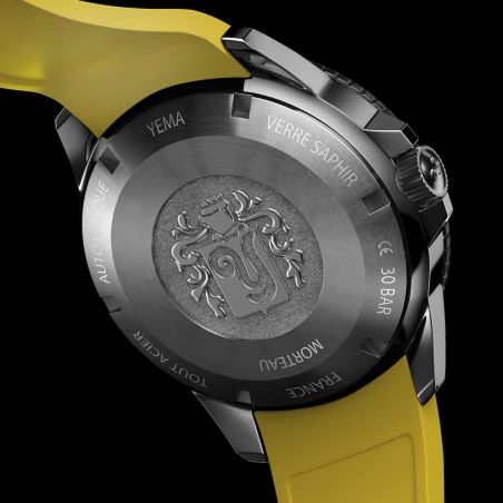 Montre Yema Sous Marine Jaune Steel