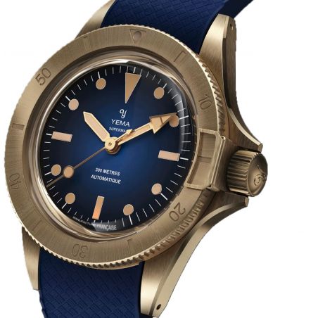 Montre Yema Superman Bronze CMM.10 Blue Limited Edition