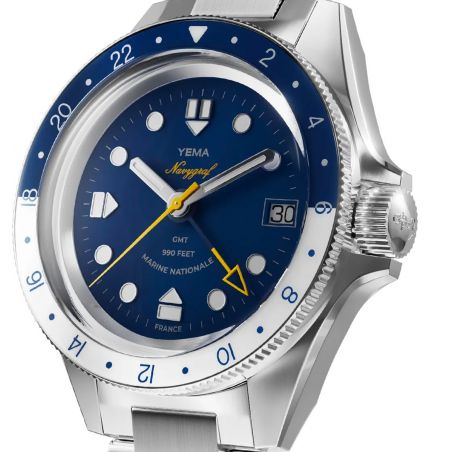 Montre Yema Navygraf Marine Nationale GMT