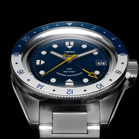 Montre Yema Navygraf Marine Nationale GMT