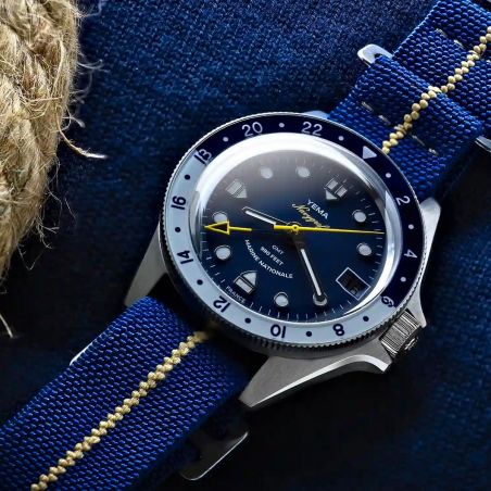 Montre Yema Navygraf Marine Nationale GMT