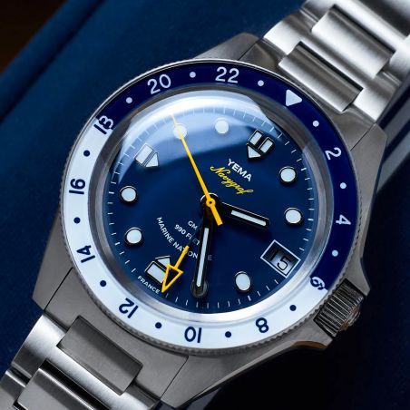 Montre Yema Navygraf Marine Nationale GMT