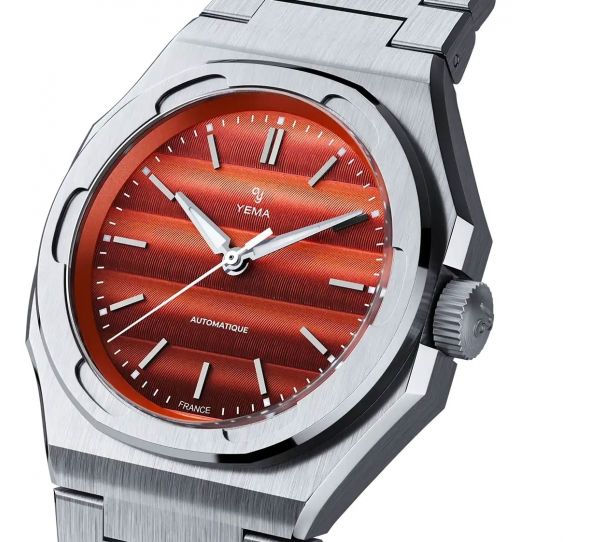 Montre Yema Wristmaster Traveller Orange YWTR24-RMS