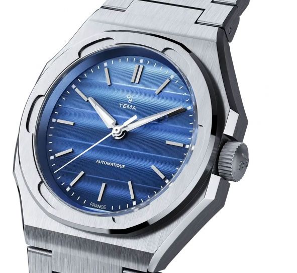 Montre Yema Wristmaster Traveller Bleu YWTR24-GMS