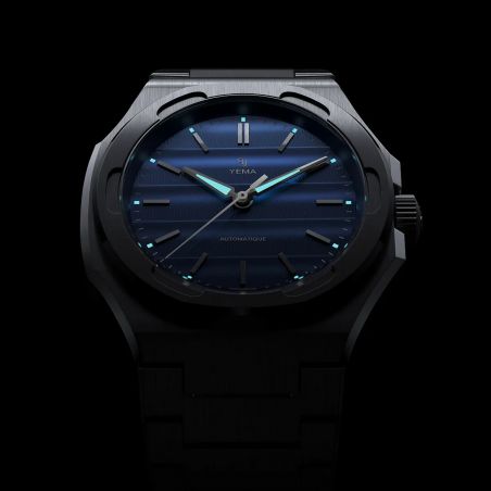 Montre Yema Wristmaster Traveller Bleu YWTR24-GMS