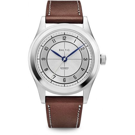 Montre Baltic HMS 002 Argenté / Cuir