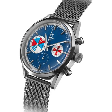 Montre Yema Yachtingraf Croisière Meca-Quartz Bleu