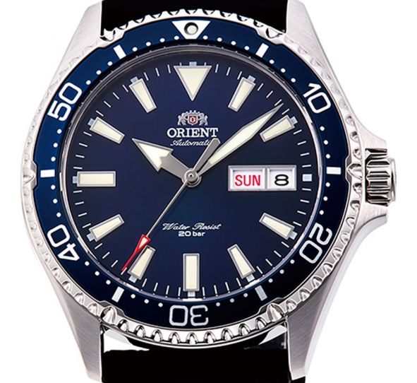 Montre Orient Mako 3 Saphir Blue Rubber RA-AA0006L