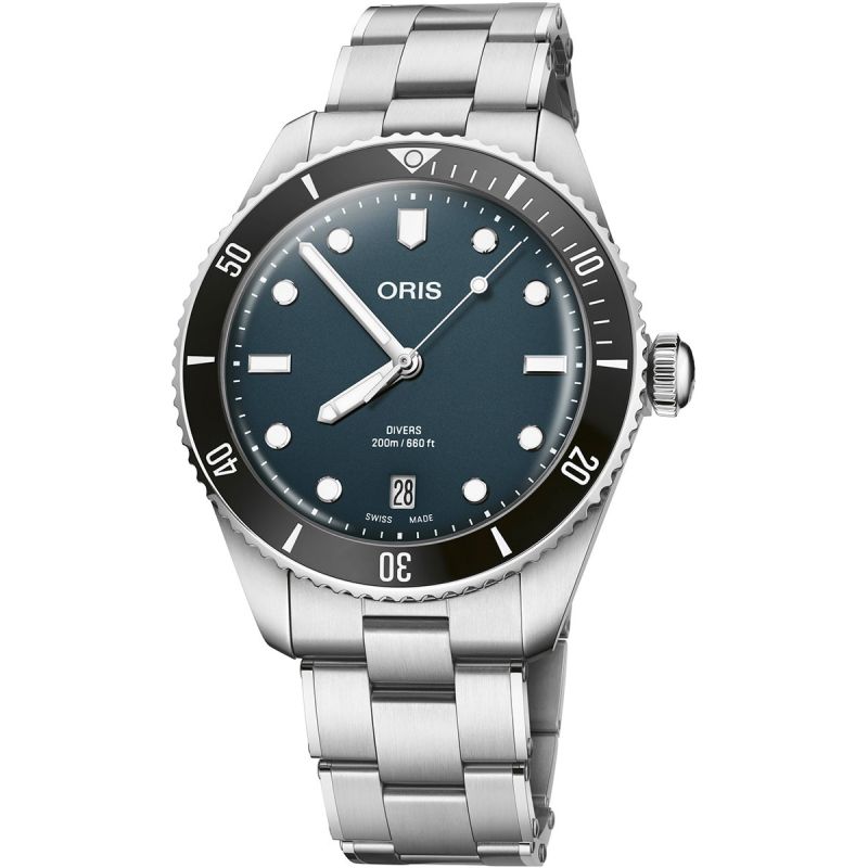 Montre Oris Divers Date Blue 01 733 7795 4055-Set 