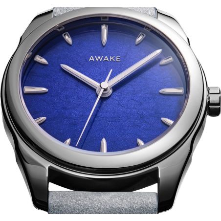 Montre Awake Sơn Mài Silver Leaf « Outre Bleu »