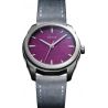 Montre Awake Sơn Mài Silver Leaf « Amethyst »