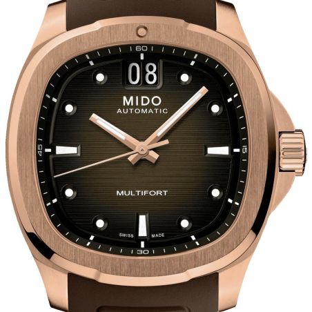 Montre Mido Multifort TV Big Date Brown Rubber