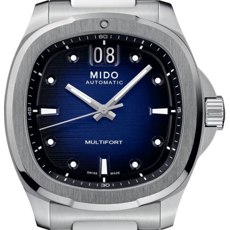 Montre Mido Multifort TV Big Date Bleu