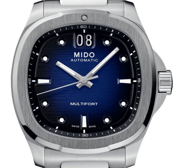 Montre Mido Multifort TV Big Date Bleu