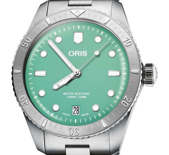 Montre Oris Divers Sixty-Five Cotton Candy Green