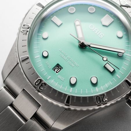 Montre Oris Divers Sixty-Five Cotton Candy Green