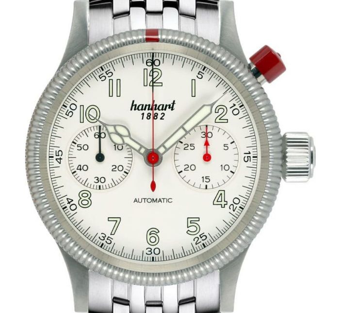 Montre Hanhart Pioneer MK I Off-White 714.200-6428