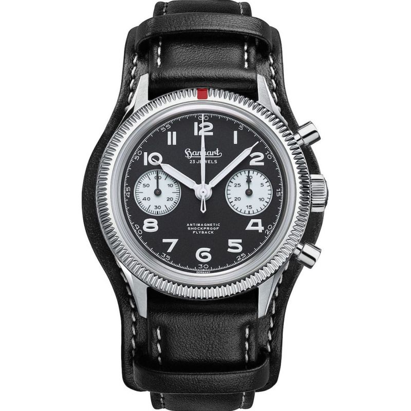 Montre Hanhart 417 ES Flyback Reverse Panda 39 H701.201