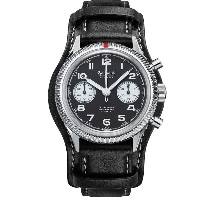 Montre Hanhart 417 ES Flyback Reverse Panda 39 H701.201