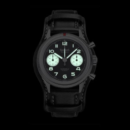 Montre Hanhart 417 ES Flyback Reverse Panda 39 H701.211