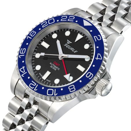 Montre Squale 1545 GMT SQGMTBLBK