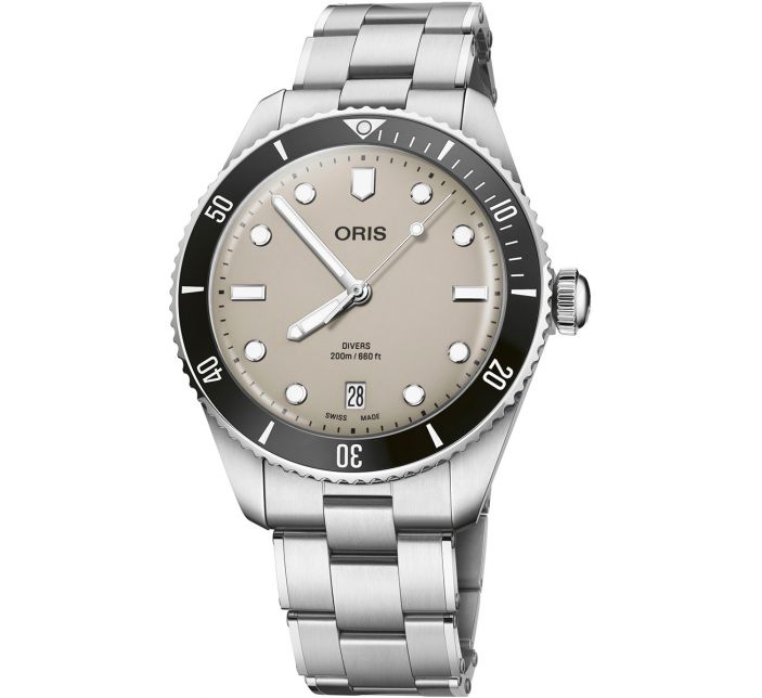 Montre Oris Divers Date Beige 01 733 7795 4051-Set 