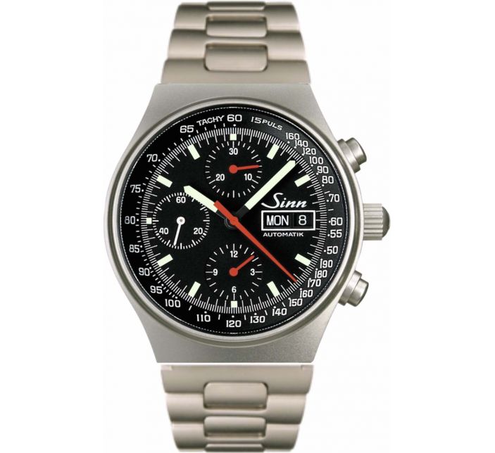 Chronograph 144 St Sa Solid Strap - Sinn