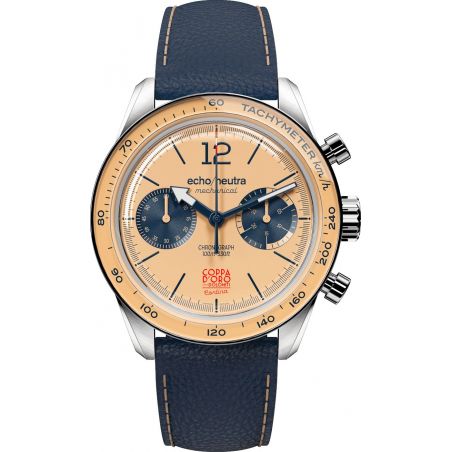 Montre Echo/Neutra Cortina 1956 Chronograph Light Peach Coppa d'Oro delle Dolomi