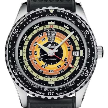 Montre Mido Ocean Star Decompression Worldtimer Black