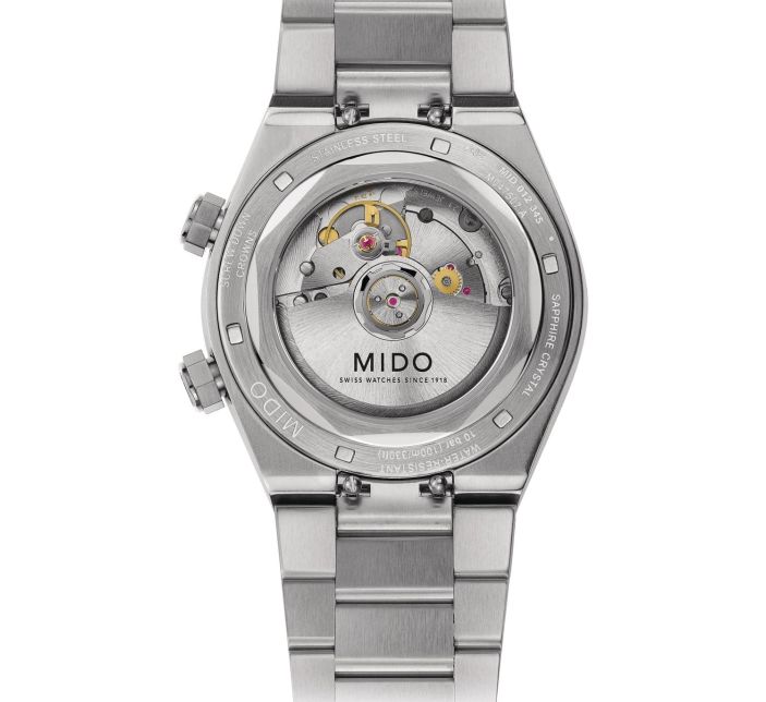 Couronne (crown) Pour Montre Mido Référence 1117 PC - Acier Argenté, Diamètre 4.6mm, Occasion