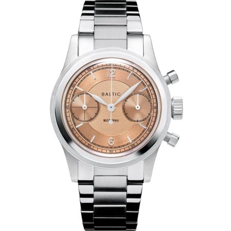 Montre Baltic Bicompax 003 Saumon / Acier