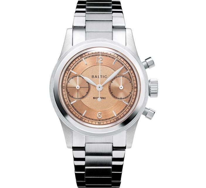 Montre Baltic Bicompax 003 Saumon / Acier