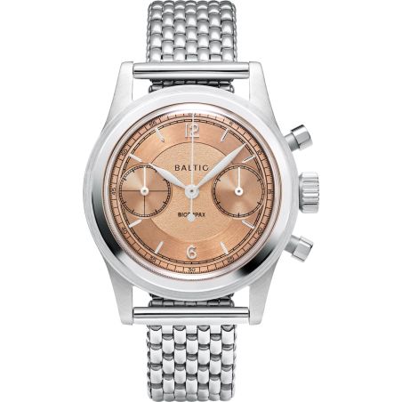 Montre Baltic Bicompax 003 Saumon / Acier