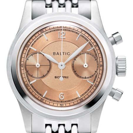 Montre Baltic Bicompax 003 Saumon / Acier
