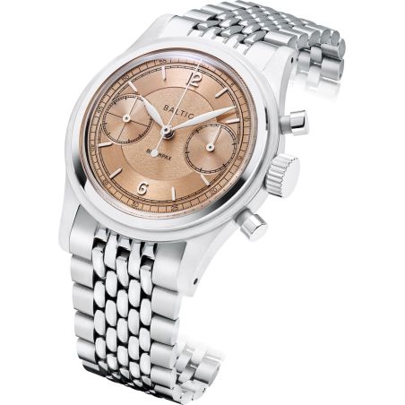 Montre Baltic Bicompax 003 Saumon / Acier