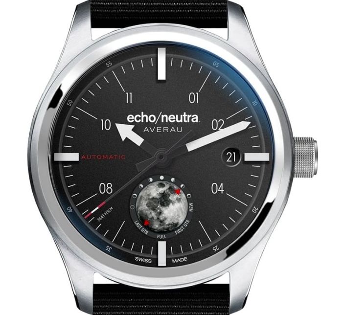 Montre Echo/Neutra Averau 39 Moon phase « Big Moon » Black