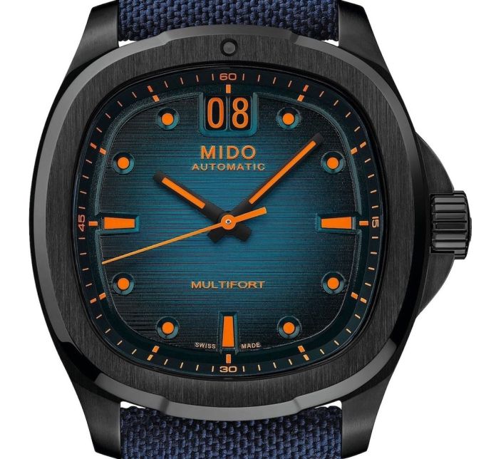 Montre Mido Multifort TV Big Date Blue PVD