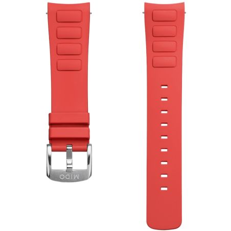 Bracelet Mido Multifort TV Big Date 22mm Rouge