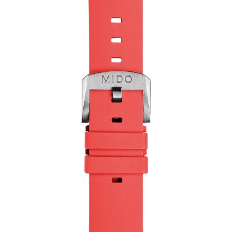 Bracelet Mido Multifort TV Big Date 22mm Rouge