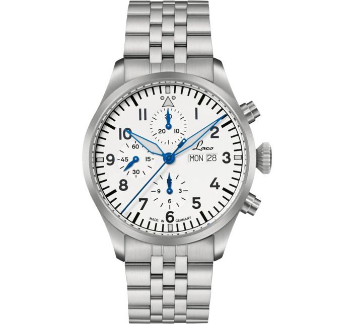 Montre Laco Chronograph Kiel.2 MB Weiss 862153.MB