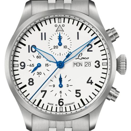 Montre Laco Chronograph Kiel.2 MB Weiss 862153.MB