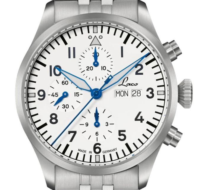 Montre Laco Chronograph Kiel.2 MB Weiss 862153.MB