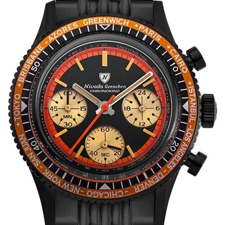 Montre Nivada Chronoking Mecaquartz Black 87041Q04