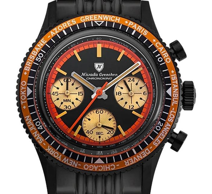 Montre Nivada Chronoking Mecaquartz Black 87041Q04