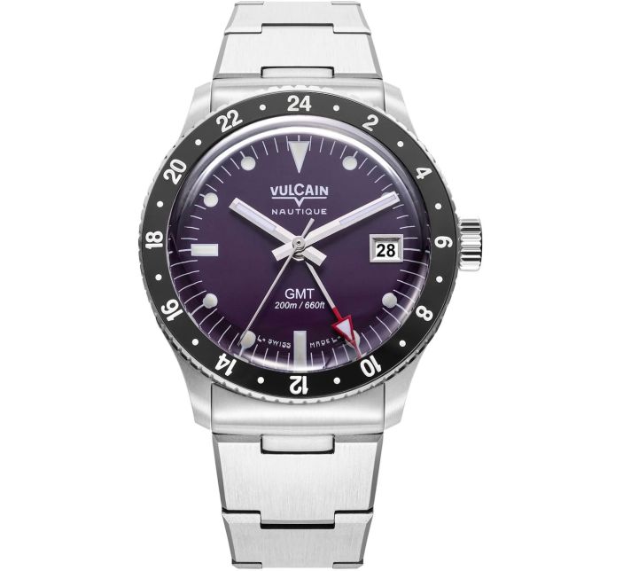 Montre Vulcain Skindiver Nautique GMT Purple Limited Edition