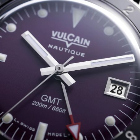 Montre Vulcain Skindiver Nautique GMT Purple Limited Edition