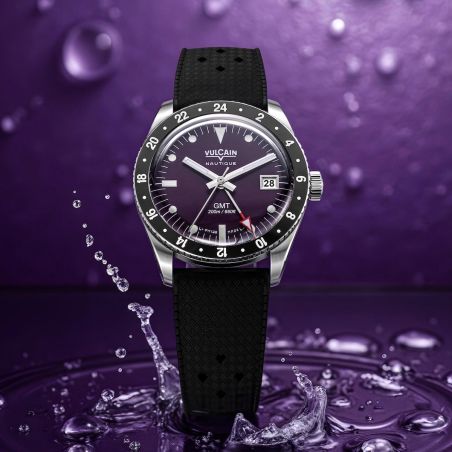 Montre Vulcain Skindiver Nautique GMT Purple Limited Edition